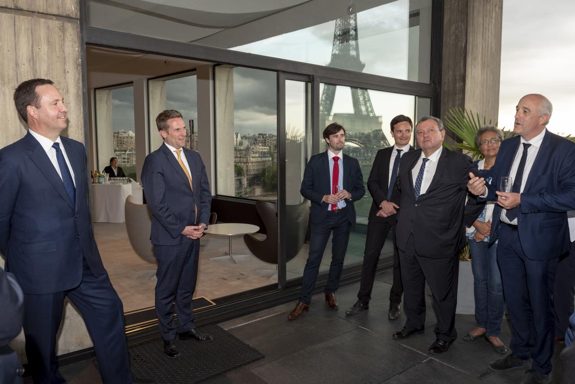 Cocktail reception with French Parliamentarians at the residence of the Australian Ambassador to France in Paris on 29th May, 2018.