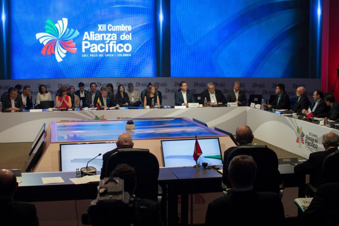 Minister for Trade, Tourism and Investment, the Hon Steven Ciobo MP, attending the Plenary of the XII Pacific Alliance Summit in Cali, Colombia on 29 June 2017.