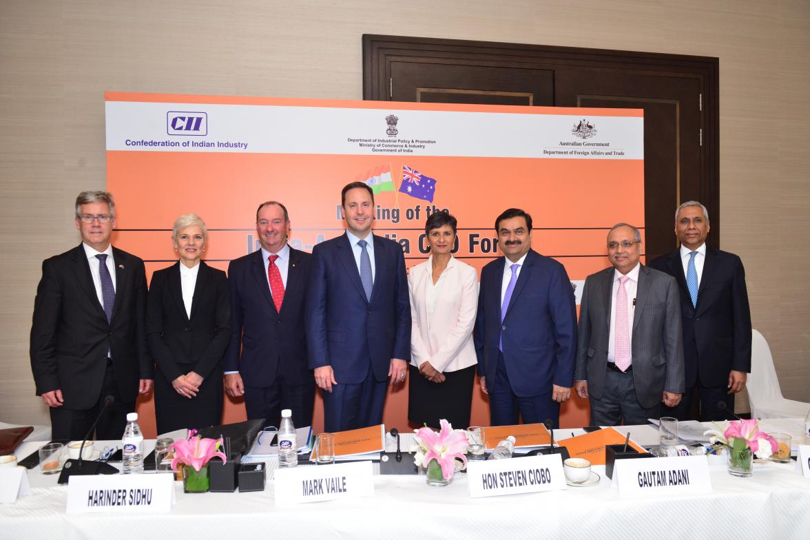 Minister for Trade, Tourism and Investment, the Hon Steven Ciobo MP, at the India-Australia CEO Forum