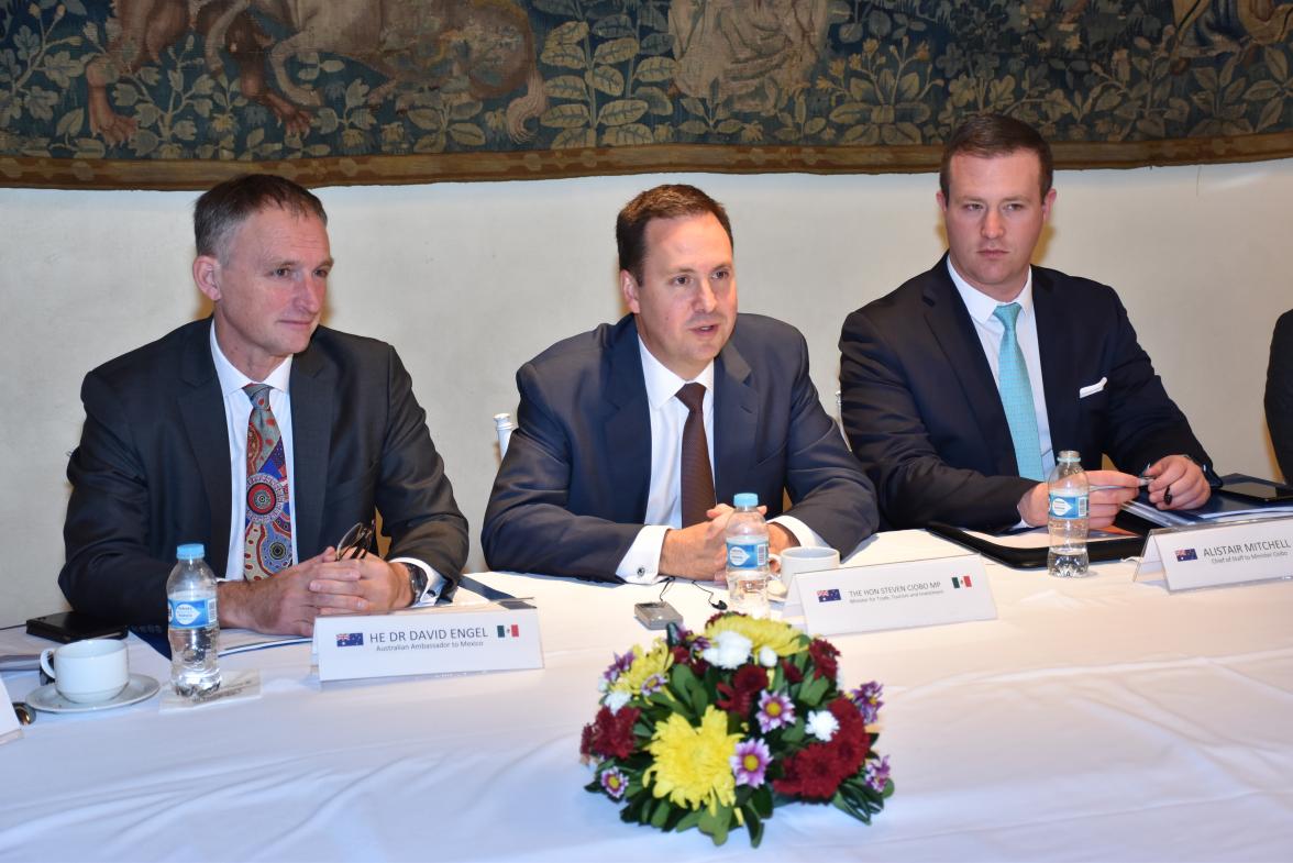 Australian Ambassador David Engel, Minister Ciobo, Chief of Staff Alistair Mitchell