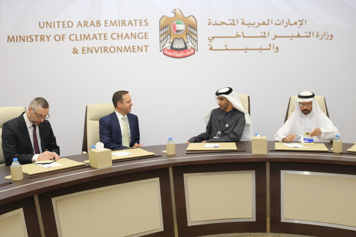 Trade, Tourism and Investment Minister Steven Ciobo and UAE Minister of Climate Change and Energy HE Dr Thani Al Zeyoudi meet to discuss agriculture, food security and environment issues.