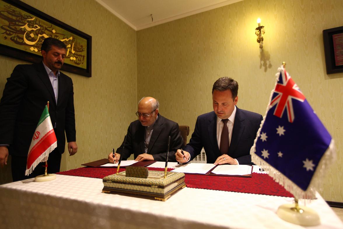 Minister Ciobo and Minister Nematzadeh signed a bilateral Memorandum of Understanding on trade and investment.