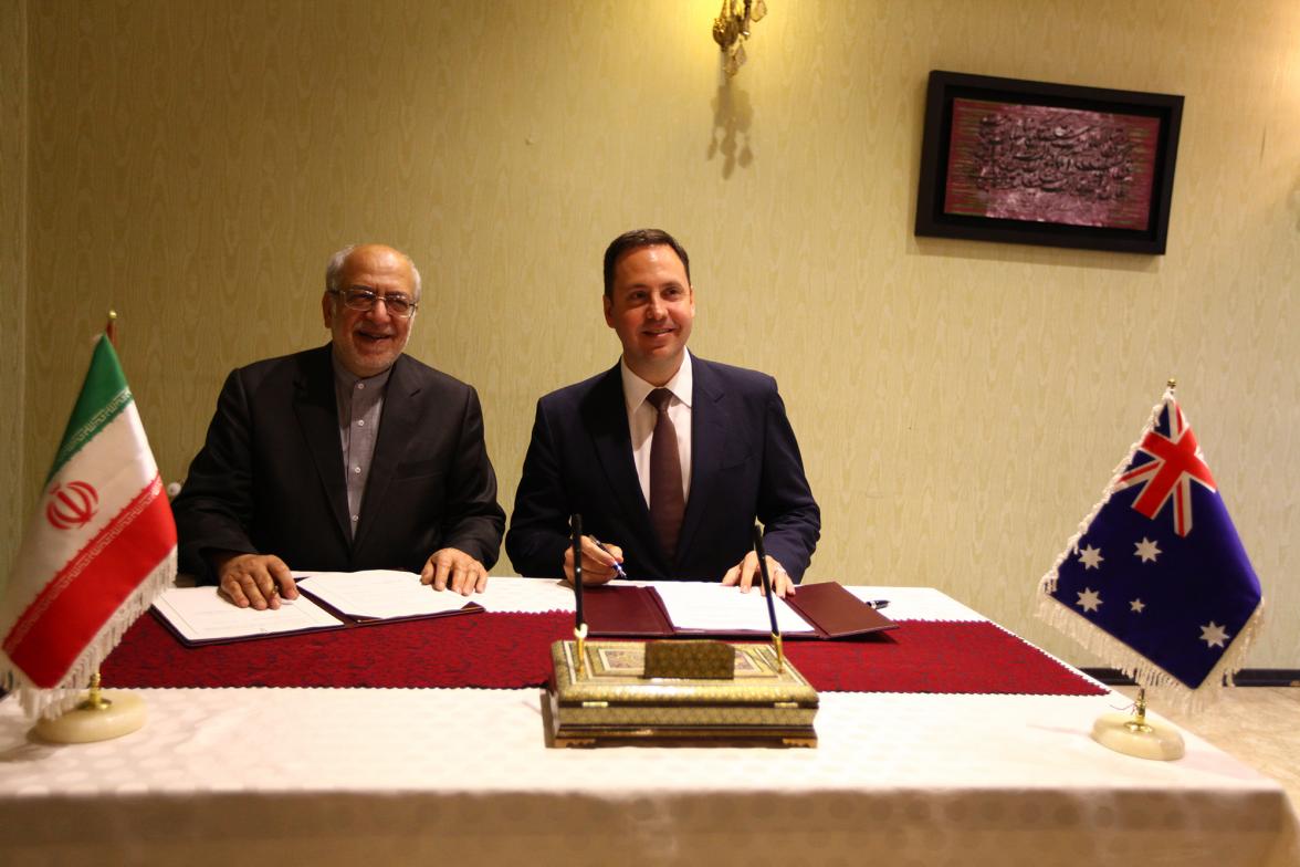 Minister Ciobo and Minister Nematzadeh signed a bilateral Memorandum of Understanding on trade and investment.