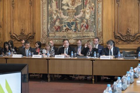 Trade, Tourism and Investment Minister, Steven Ciobo co-chairing with Argentina the WTO Informal Gathering of Ministers at the OECD, 8 June 2017.