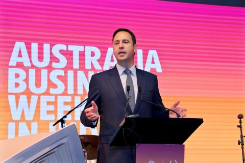 Minister for Trade, Tourism and Investment, the Hon Steven Ciobo MP, speaking at the Australia Business Week in India 2017