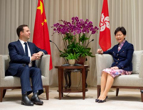 Minister Stephen Ciobo visits Hong Kong