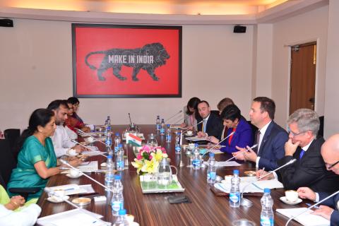 Minister for Trade, Tourism and Investment, the Hon Steven Ciobo MP, continuing productive discussions on growing two-way trade and investment