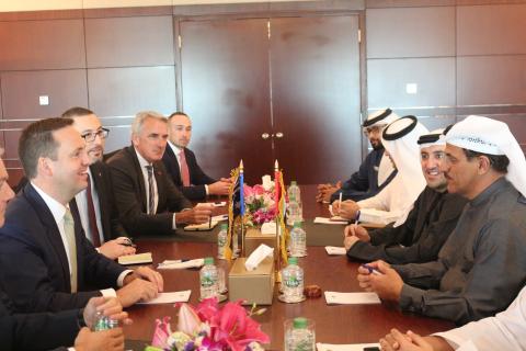 Trade, Tourism and Investment Minister Steven Ciobo and UAE Minister of Economy HE Mr Sultan Al Mansouri meet to discuss bilateral trade and investment issues.