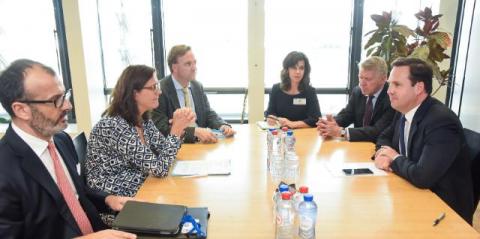 Trade, Tourism and Investment Minister, Steven Ciobo meeting with European Commissioner for Trade, Cecilia Malmström. Photo credit: © European Union, 2016