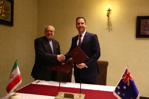 Minister Ciobo welcomed opportunities to build business links between Australia and Iran in a meeting with the Minister for Industry, Mines and Trade Mohammad Reza Nematzade.