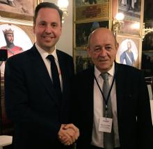Meeting with Minister for Europe and Foreign Affairs, JeanYves Le Drian